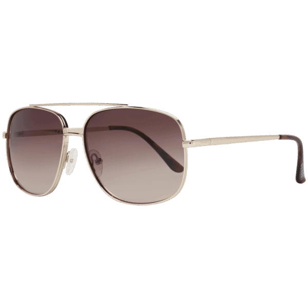 Guess Trapez Sonnenbrille GF0207 6032F in Gold – 45° Seitenansicht