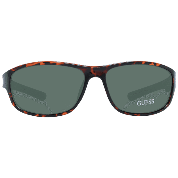 Guess Sonnenbrille GF0210 6252N – Frontansicht mit Kunststoff Rahmen und Grün Gläsern