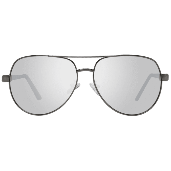 Guess Sonnenbrille GF0215 6008C – Frontansicht mit Metall Rahmen und Silber Gläsern