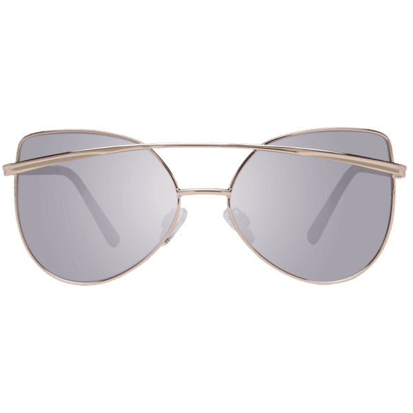 Guess Sonnenbrille GF0332 5628T – Frontansicht mit Metall Rahmen und Rosa Gläsern