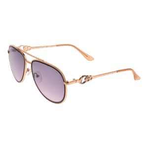 Guess Pilotenbrille Sonnenbrille GF0344 5628U in Rosé Gold – 45° Seitenansicht