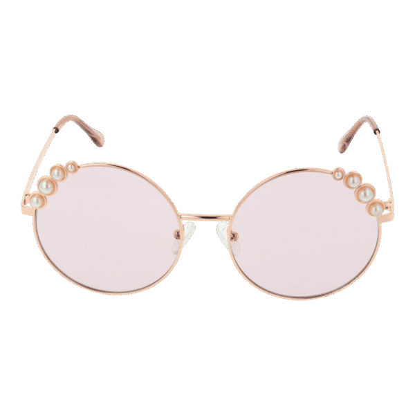 Guess Sonnenbrille GF0355 5828T – Frontansicht mit Metall Rahmen und Rosa Gläsern