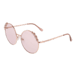 Guess Rund Sonnenbrille GF0355 5828T in Rosé Gold – 45° Seitenansicht