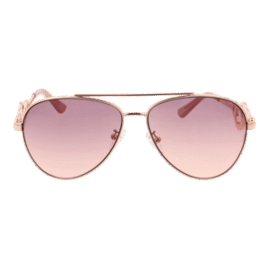 Guess Sonnenbrille GF0365 5928Z – Frontansicht mit Metall Rahmen und Pink Gläsern