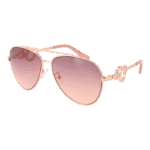 Guess Pilotenbrille Sonnenbrille GF0365 5928Z in Rosé Gold – 45° Seitenansicht