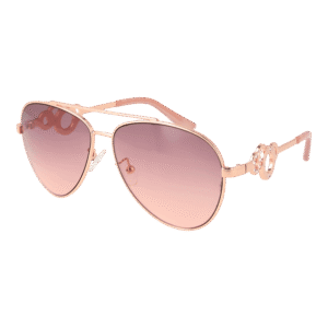 Guess Pilotenbrille Sonnenbrille GF0365 5928Z in Rosé Gold – 45° Seitenansicht