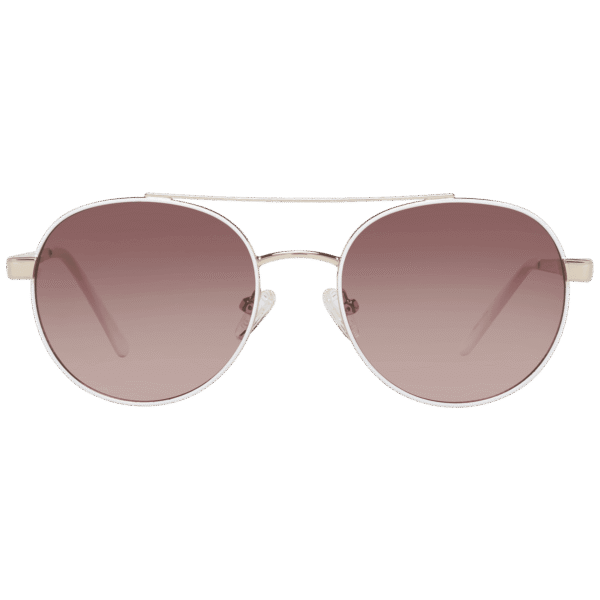 Guess Sonnenbrille GF0367 5332T – Frontansicht mit Metall Rahmen und Braun Gläsern