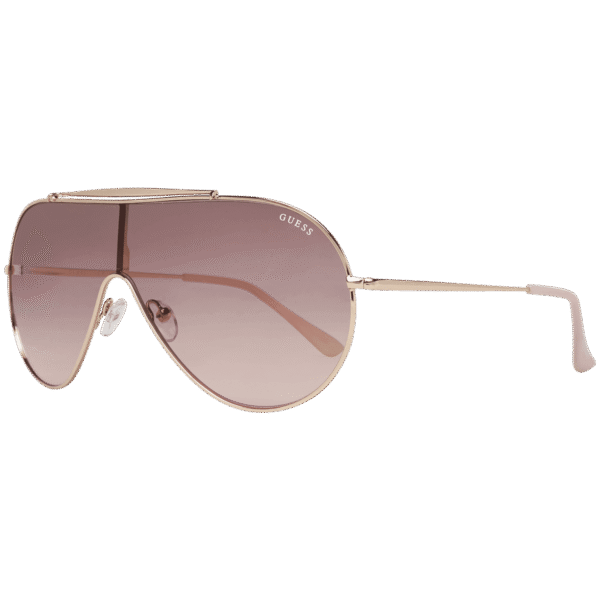 Guess Monoscheibe Sonnenbrille GF0370 0032T in Rosé Gold – 45° Seitenansicht