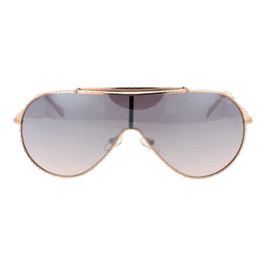 Guess Sonnenbrille GF0370 13428U – Frontansicht mit Metall Rahmen und Grau Gläsern