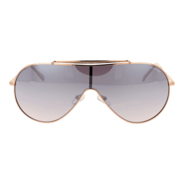 Guess Sonnenbrille GF0370 13428U – Frontansicht mit Metall Rahmen und Grau Gläsern