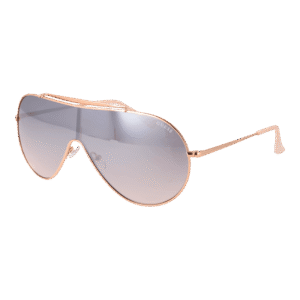 Guess Monoscheibe Sonnenbrille GF0370 13428U in Rosé Gold – 45° Seitenansicht