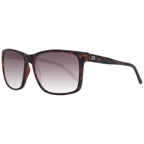 Guess Sonnenbrille GF5082 6052F – 45° Seitenansicht Guess Quadrat Sonnenbrille GF5082 6052F in Braun – 45° Seitenansicht