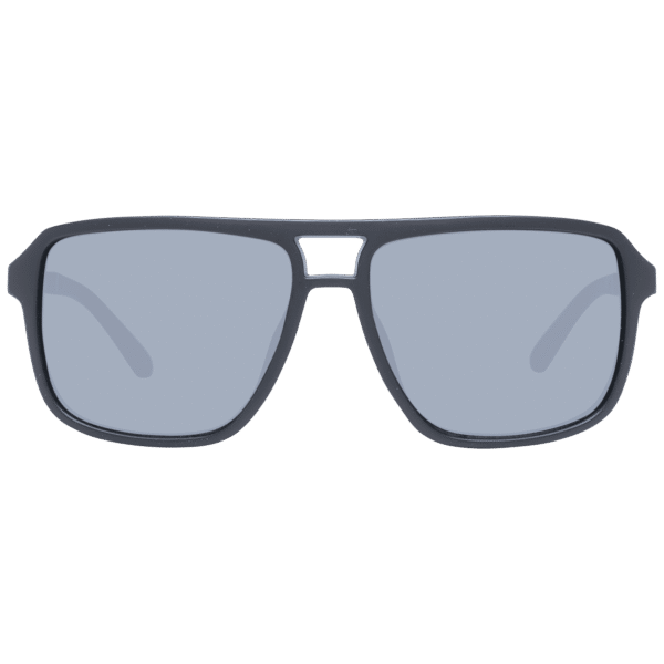 Guess Sonnenbrille GF5085 5802A – Frontansicht mit Kunststoff Rahmen und Blau Gläsern