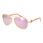 Guess Pilotenbrille Sonnenbrille GF6085 6228U in Rosé Gold – 45° Seitenansicht