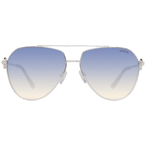 Guess Sonnenbrille GF6140 6232W – Frontansicht mit Metall Rahmen und Blau Gläsern