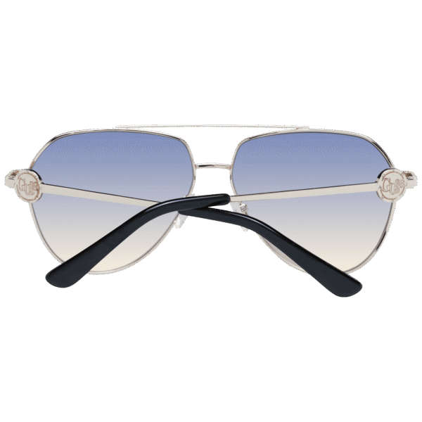 Rückansicht der Guess Sonnenbrille GF6140 6232W – Metall Rahmen