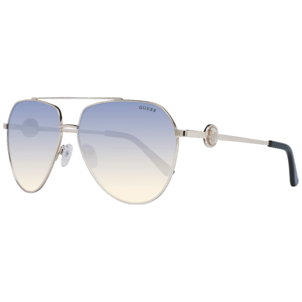 Guess Sonnenbrille GF6140 6232W – 45° Seitenansicht Guess Pilotenbrille Sonnenbrille GF6140 6232W in Gold – 45° Seitenansicht
