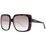 Guess Rechteck Sonnenbrille GF6142 5752F in Schwarz – 45° Seitenansicht