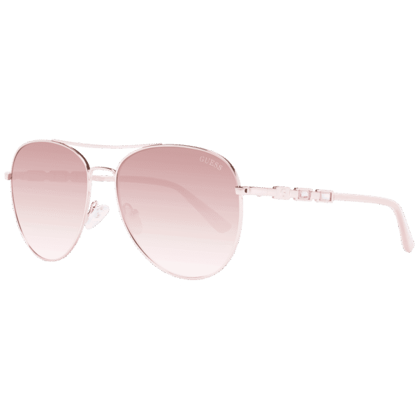 Guess Sonnenbrille GF6143 5928F – 45° Seitenansicht Guess Pilotenbrille Sonnenbrille GF6143 5928F in Rosé Gold – 45° Seitenansicht