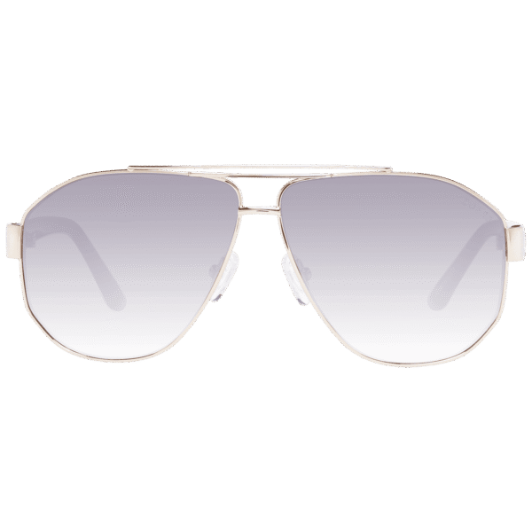 Guess Sonnenbrille GF6145 6132B – Frontansicht mit Metall Rahmen und Grau Gläsern