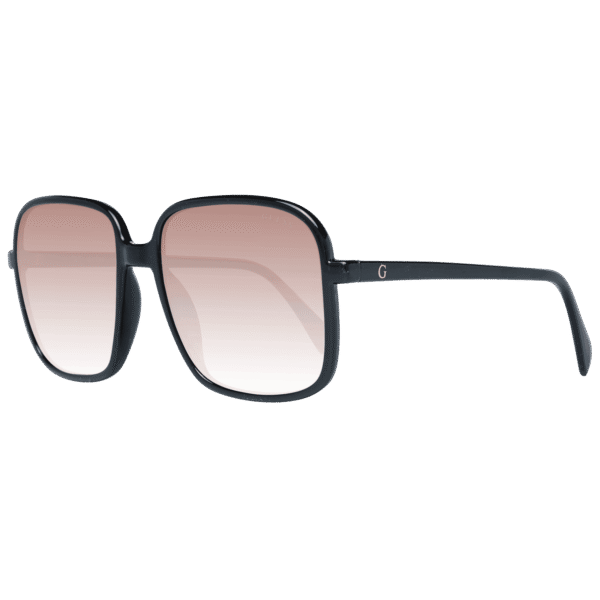 Guess Sonnenbrille GF6146 5701F – 45° Seitenansicht Guess Quadrat Sonnenbrille GF6146 5701F in Schwarz – 45° Seitenansicht