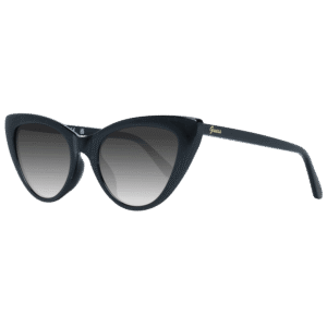 Guess Katzenaugen Sonnenbrille GF6147 5201B in Schwarz – 45° Seitenansicht
