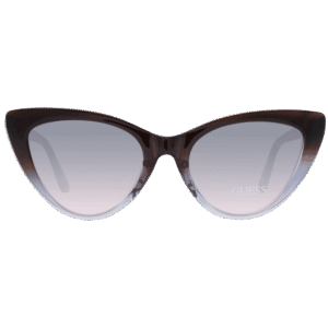 Guess Sonnenbrille GF6147 5292B – Frontansicht mit Kunststoff Rahmen und Lila Gläsern