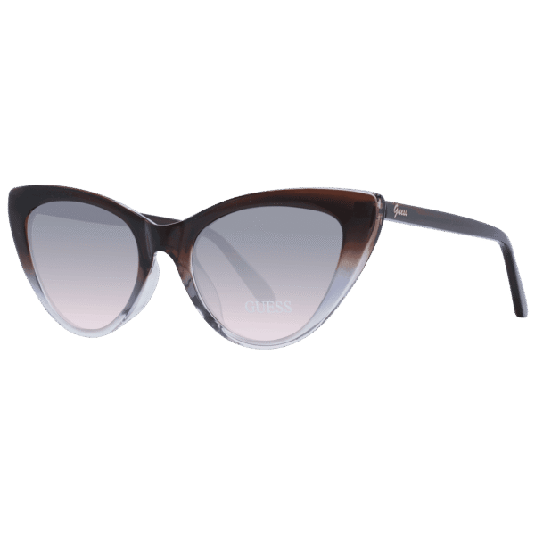 Guess Katzenaugen Sonnenbrille GF6147 5292B in Braun – 45° Seitenansicht