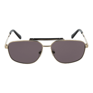 Guess Sonnenbrille GU00054 6133A – Frontansicht mit Metall Rahmen und Braun Gläsern