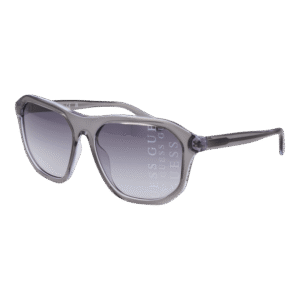 Guess Quadrat Sonnenbrille GU00057 6020B in Grau – 45° Seitenansicht