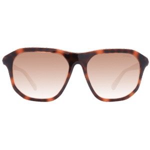 Guess Sonnenbrille GU00057 6052F – Frontansicht mit Kunststoff Rahmen und Braun Gläsern