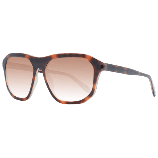 Guess Quadrat Sonnenbrille GU00057 6052F in Braun – 45° Seitenansicht