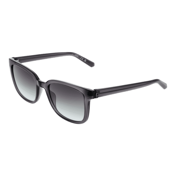 Guess Rechteck Sonnenbrille GU00065 5320B in Grau – 45° Seitenansicht