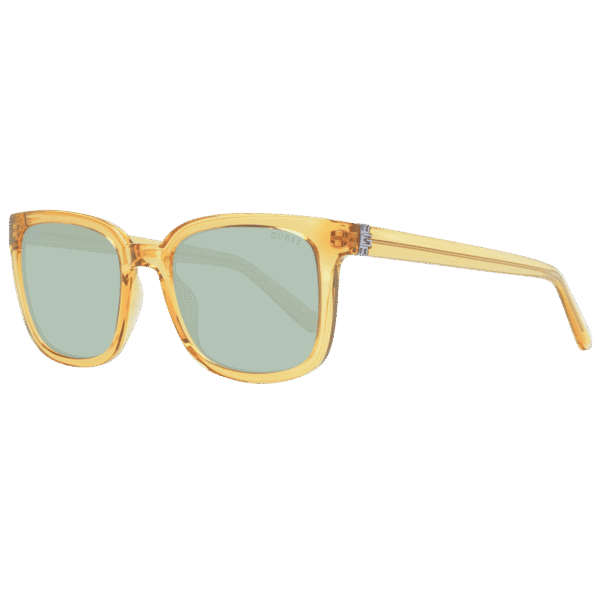 Guess Sonnenbrille GU00065 5341N – 45° Seitenansicht Guess Quadrat Sonnenbrille GU00065 5341N in Gelb – 45° Seitenansicht