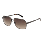 Guess Rechteck Sonnenbrille GU00071 5808F in Gunmetal – 45° Seitenansicht