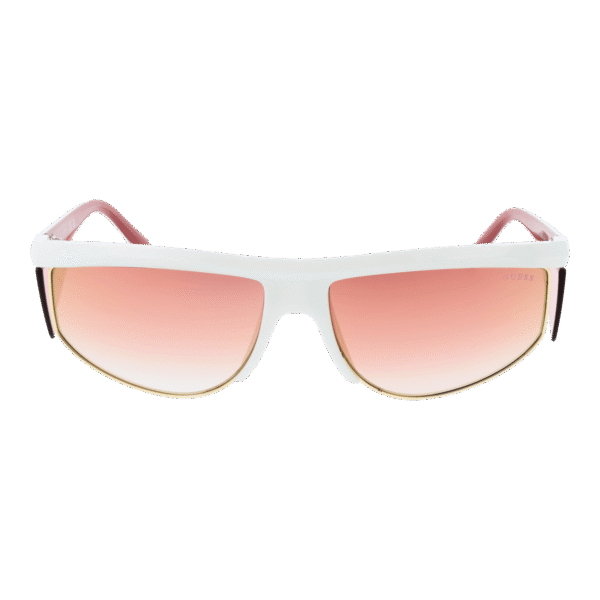 Guess Sonnenbrille GU00072 6221U – Frontansicht mit Kunststoff Rahmen und Burgunder Gläsern