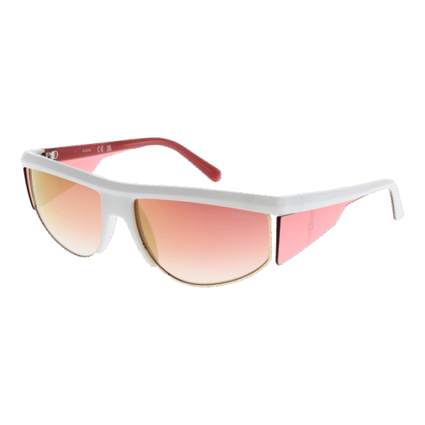 Guess Sonnenbrille GU00072 6221U – 45° Seitenansicht Guess Sport Sonnenbrille GU00072 6221U in Weiß – 45° Seitenansicht