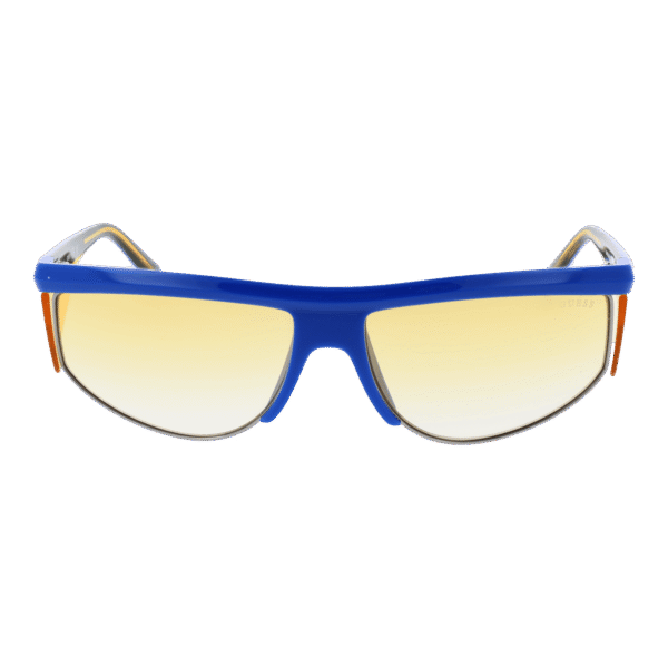 Guess Sonnenbrille GU00072 6290G – Frontansicht mit Kunststoff Rahmen und Gelb Gläsern