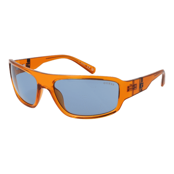 Guess Rechteck Sonnenbrille GU00080 6244V in Orange – 45° Seitenansicht