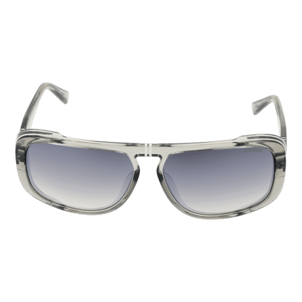 Guess Sonnenbrille GU00082 6220C – Frontansicht mit Kunststoff Rahmen und Grau Gläsern