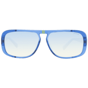 Guess Sonnenbrille GU00082 6290X – Frontansicht mit Kunststoff Rahmen und Blau Gläsern