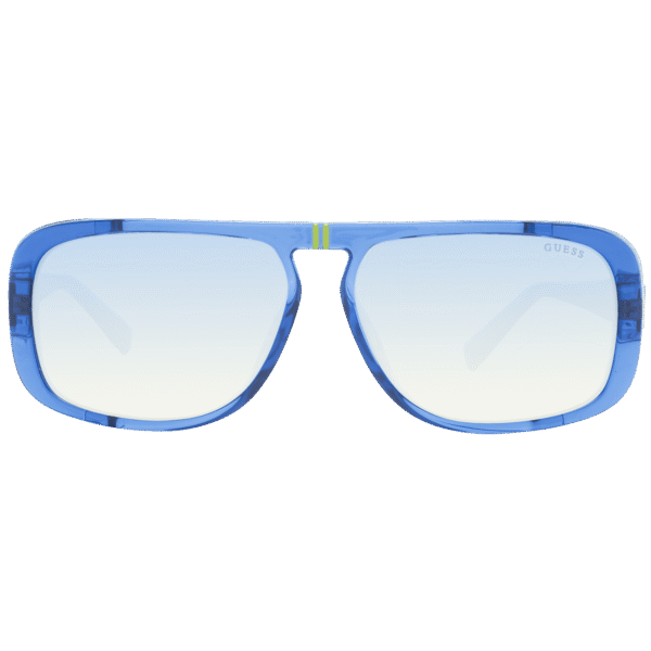 Guess Sonnenbrille GU00082 6290X – Frontansicht mit Kunststoff Rahmen und Blau Gläsern