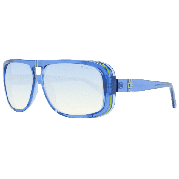Guess Pilotenbrille Sonnenbrille GU00082 6290X in Blau – 45° Seitenansicht