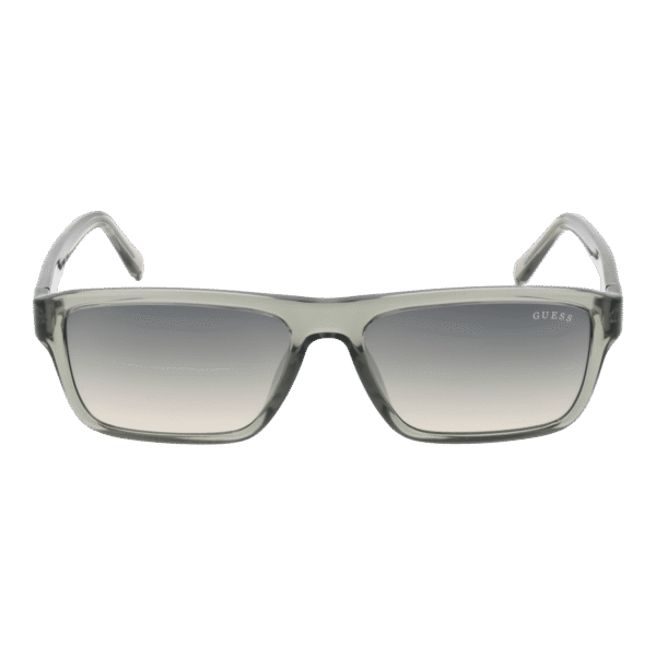 Guess Sonnenbrille GU00085 5593P – Frontansicht mit Kunststoff Rahmen und Grün Gläsern