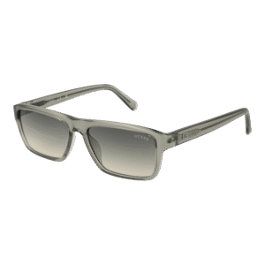 Guess Rechteck Sonnenbrille GU00085 5593P in Oliv – 45° Seitenansicht