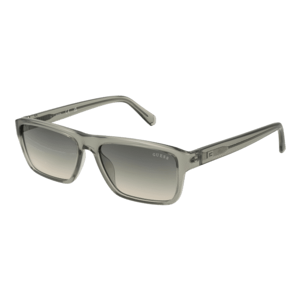 Guess Rechteck Sonnenbrille GU00085 5593P in Oliv – 45° Seitenansicht