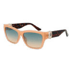 Guess Rechteck Sonnenbrille GU00105 5657P in Beige – 45° Seitenansicht