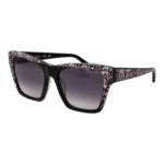 Guess Quadrat Sonnenbrille GU00113 5505B in Schwarz – 45° Seitenansicht