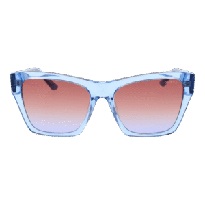 Guess Sonnenbrille GU00113 5584F – Frontansicht mit Azetat Rahmen und Koralle Gläsern