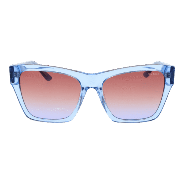 Guess Sonnenbrille GU00113 5584F – Frontansicht mit Azetat Rahmen und Koralle Gläsern